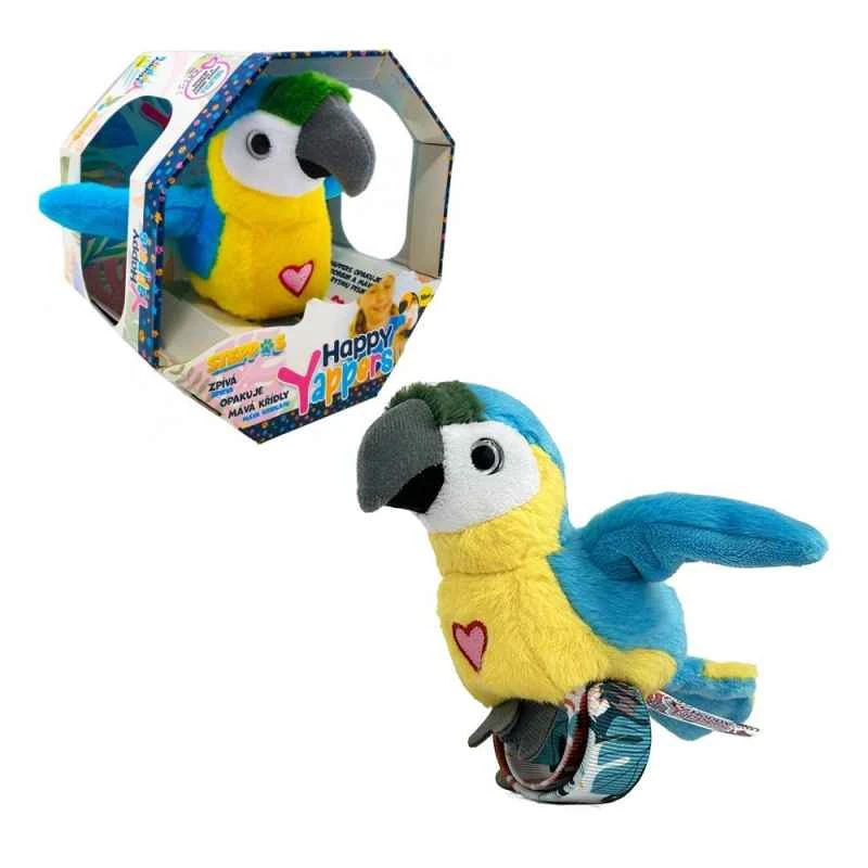 (Happy Yapper) Children's Sound Interactive Toy Happy Little Blue Parrot