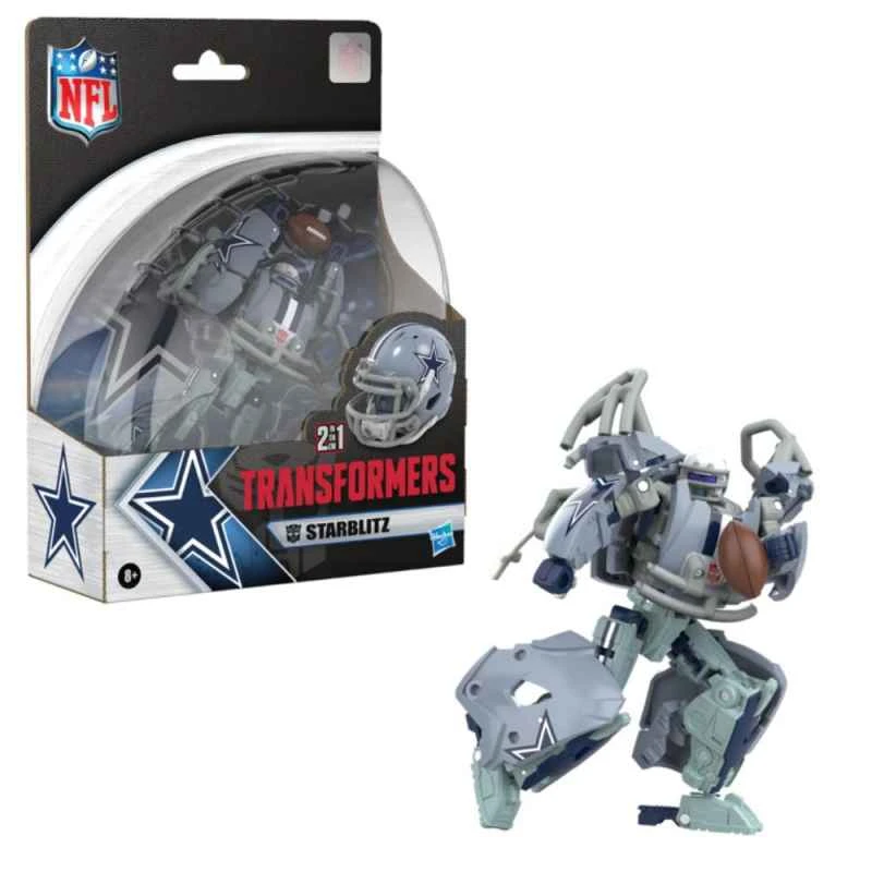 Hasbro Transformers Generations Collaboration Series NFL Starblitz Dallas Cowboys Star Shine