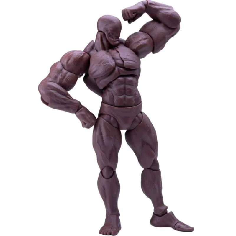(Romankey) Super Articulated Male Body Big Guy UMS003, 1/12 Scale, Dark Skin, Articulated Complete Figure