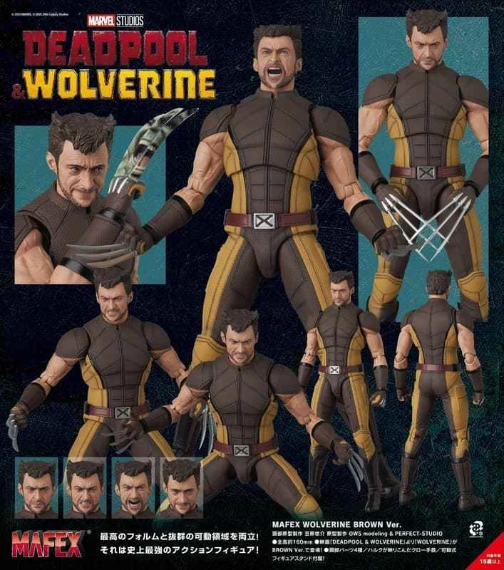 (Pre-order) October 2026 Medicom Toy MAFEX Deadpool and Wolverine - Wolverine BROWN ver. Articulated Complete Figure
