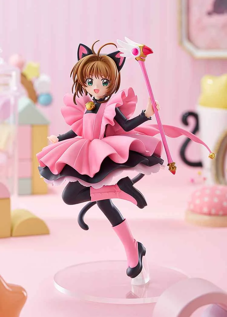 (Pre-order) February 26th Good Smile Distributor Version POP UP PARADE Cardcaptor Sakura Kinomoto Black Cat Battle Suit Ver. L size PVC Pre-made Figure