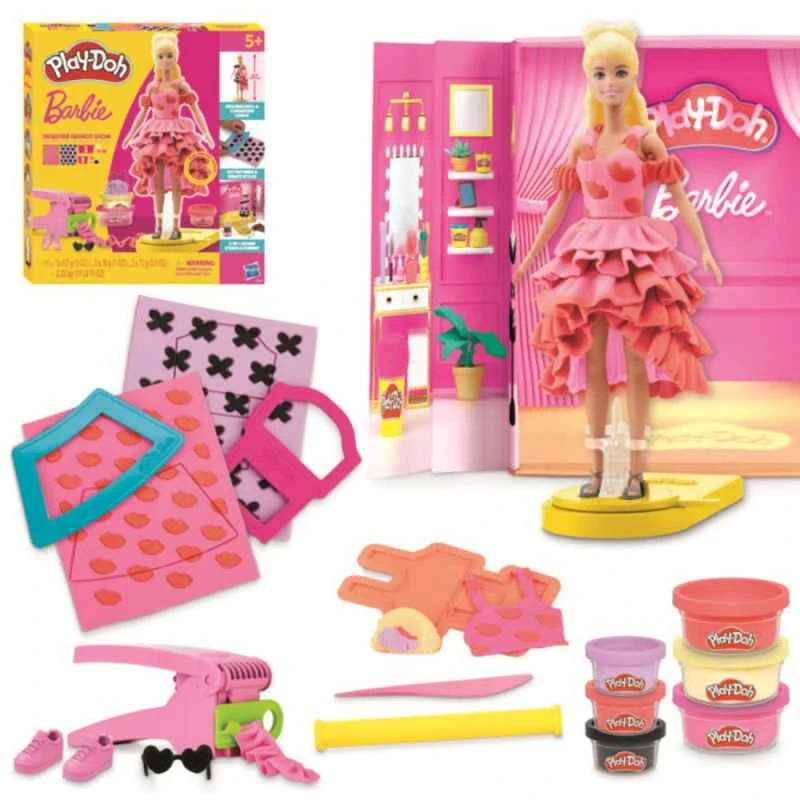 Hasbro Play-Doh Barbie Designer Fashion Show Game Set