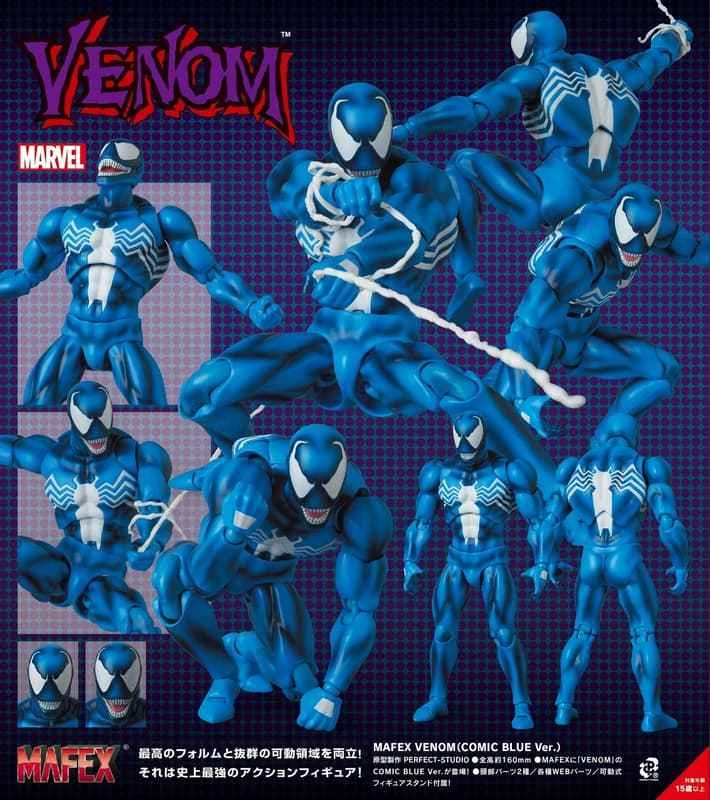 (Pre-order) June 2026 Medicom Toy MAFEX Spider-Man Venom Comic Blue ver. Articulated Pre-figure