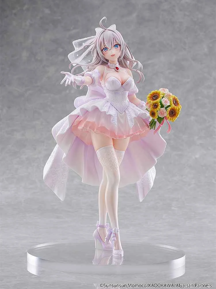 (Pre-order) September 2026 Kadokawa Edition Kdcolle - Ellie, the girl next door who occasionally whispers in Russian to cover her embarrassment, Kujo Alyssa in her wedding dress Ver. 1/7 PVC finished product