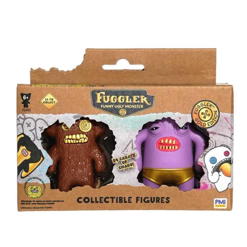 (Fuggler) Funky Toothbone Figurines S3 Gold Series 2-Pack (Random Item Received)