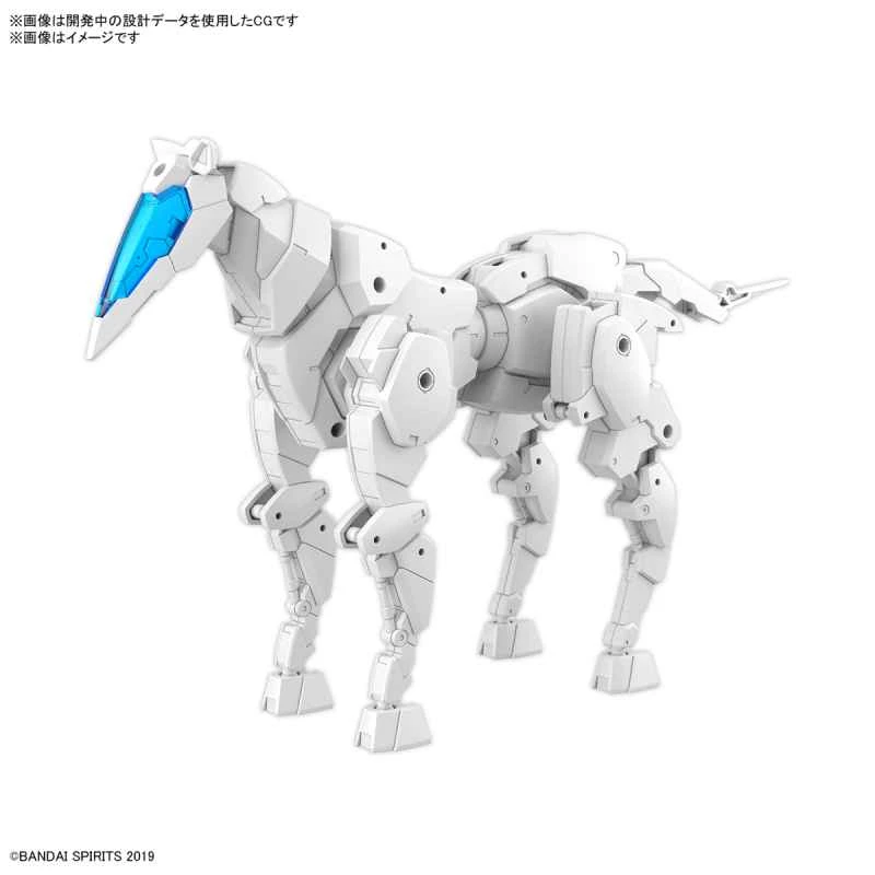 [In Stock] BANDAI Distributor Version Assembled Model 30mm 1/144 with Expandable Armament (Horse-type Ver.) [White]