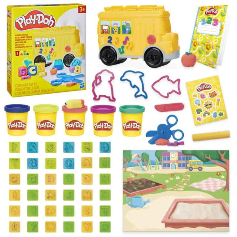 Hasbro Play-Doh School Bus Game Set