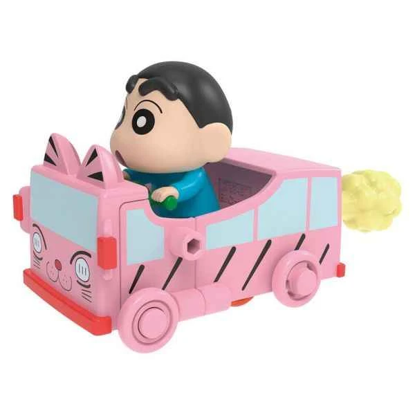 [In Stock] BANDAI Distributor Version Crayon Shin-chan Car 2 Nohara Shinnosuke Kindergarten School Bus