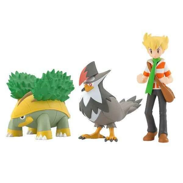 (Pre-order) November 2025 BANDAI Distributed Pokémon SCALE WORLD Sinnoh Region Ash, Turtwig, and Staraptor Box Toys