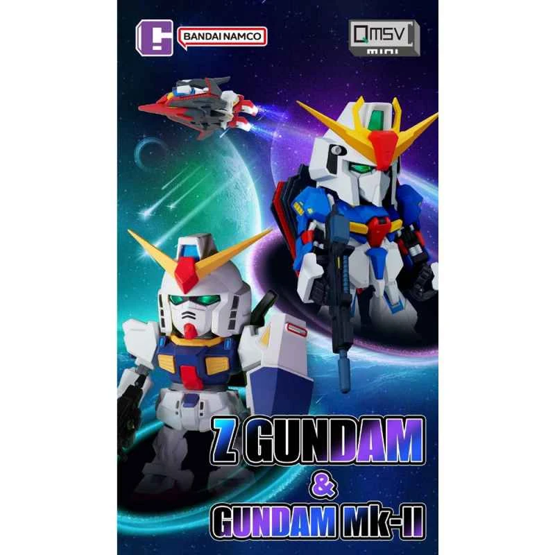 (BANDAI) Distributor Version QMSV Blind Box Set of Mobile Suit Zeta Gundam Mini Zeta Gundam & Gundam Mk-II Series (8-piece set)