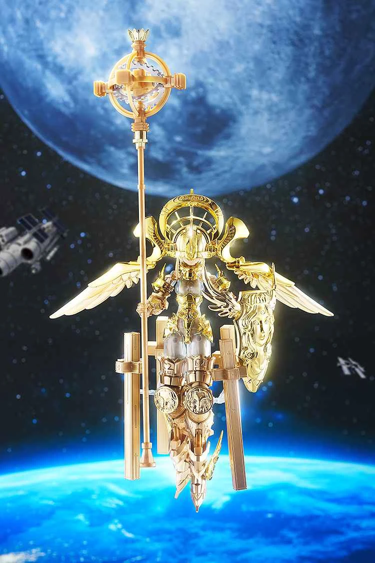 (Pre-order) January 2026 Max Factory Distributor Edition PLAMAX Divine Command GO-05 Overlord Gabriel DX Gold Plated Ver. Assembly Model