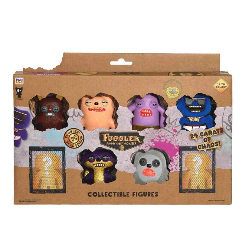 (Fuggler) Funky Toothbone Figurines S3 Gold Series 8-Piece Set (Random Items Received)