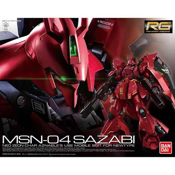 (BANDAI) Distributor Version Assembly Model RG 1/144 Mobile Suit Gundam: Char's Counterattack MSN-04 Sazabi