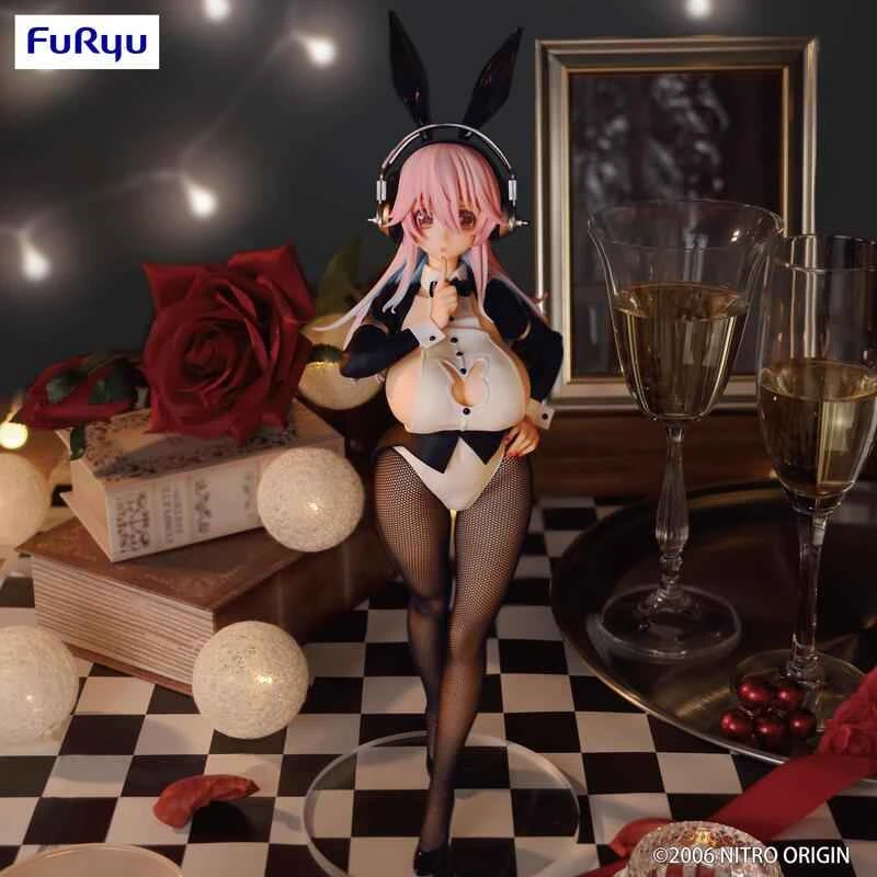 (In Stock) FuRyu Prize Figure BiCute Super Sonico Bunny Girl Tuxedo Ver.