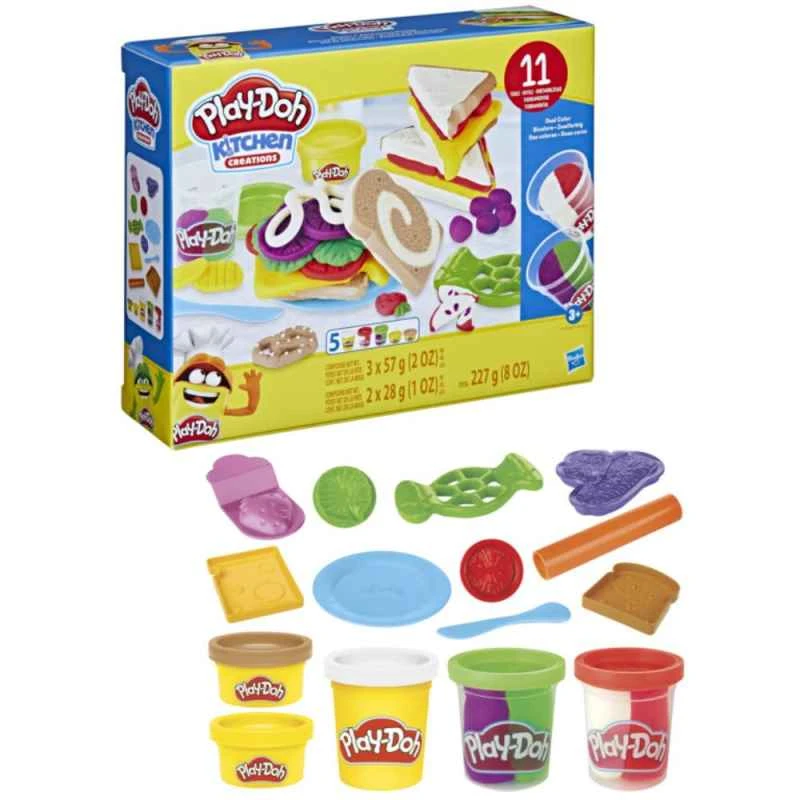 Hasbro Play-Doh Kitchen Food Game Set Sandwich Kit