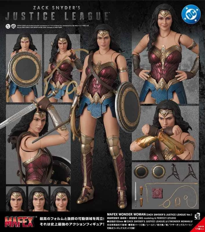 (Pre-order) October 2026 Medicom Toy MAFEX Wonder Woman Chuck Snyder Justice League ver. Articulated Pre-Production Figure