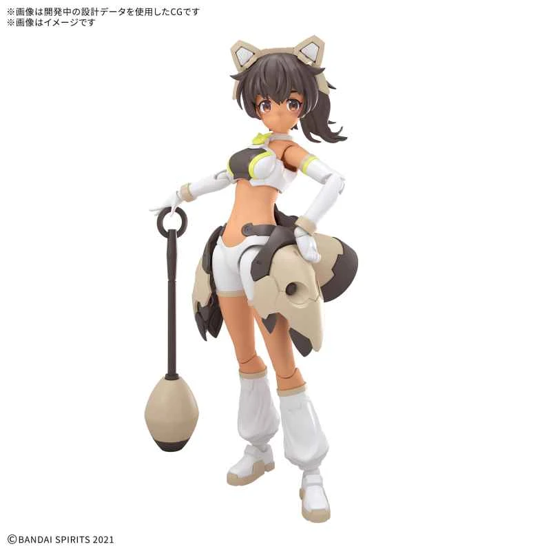 (Pre-order) February 2026 BANDAI Distributor Version Assembly Model 30MS Series Assembly Girl Light Combat Luluje (Yuri Outfit) [Color C]