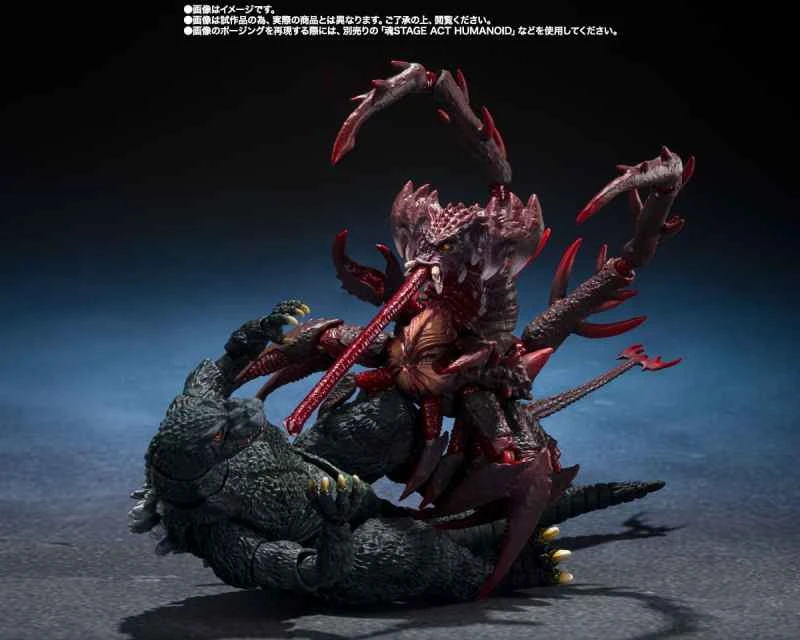 (Pre-order) June 2026 BANDAI Distributor Version SHM Godzilla Godzilla II & Destroia Evolution Set (Articulated)
