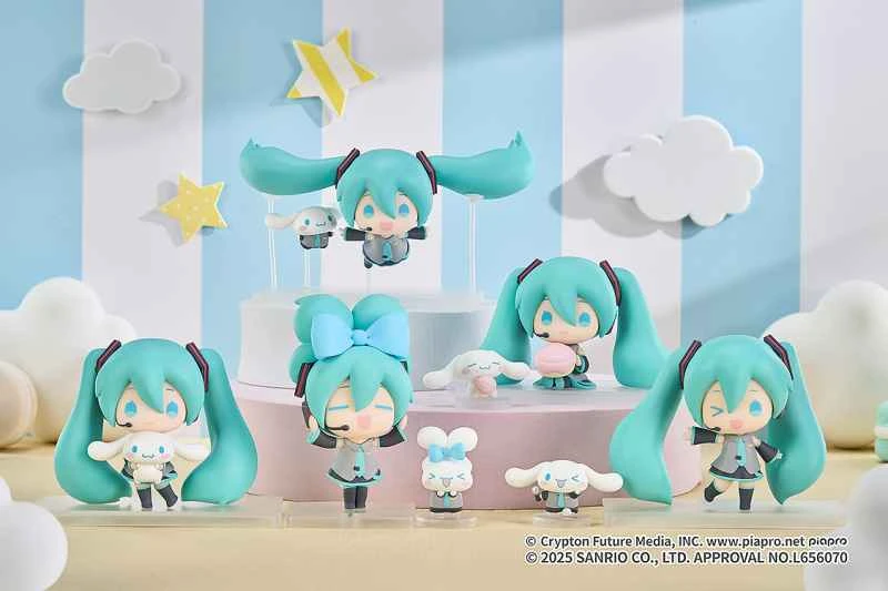 (Pre-order) July 2026 Good Smile Company Distributor Edition Hatsune Miku x Cinnamoroll Shriner Collector's Series Model Set - Medium Box of 5