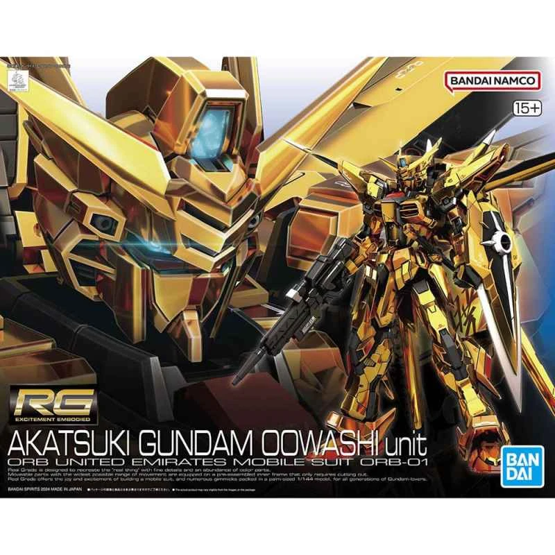 (BANDAI) Distributor-made assembled model RG 1/144 Gundam Seed Akatsuki Gundam (Oowari Equipment)