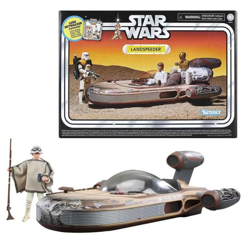 Hasbro Star Wars Landspeeder Ground Vehicle Character Set, Classic 3.75 Inch