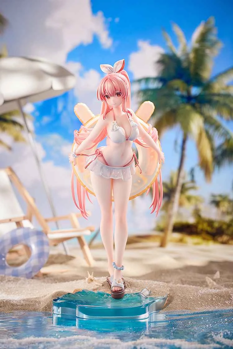 (Pre-order) October 26th, Solarain Agency Edition Rosuuri Original Character White Rabbit Rosu Swimsuit Ver. 1/7 PVC Pre-made Figure with Bonus