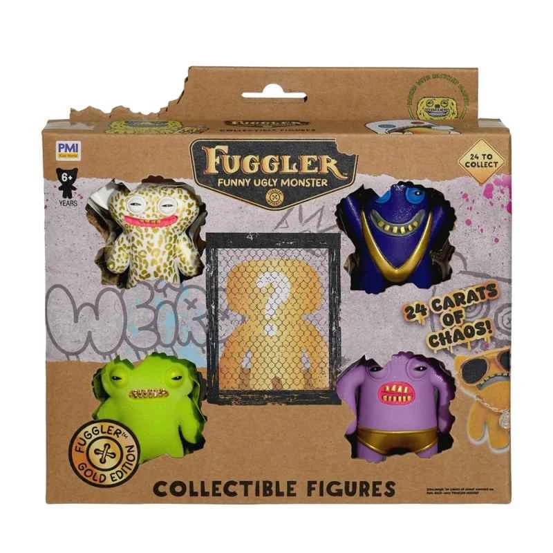 (Fuggler) Funky Toothbone Figurines S3 Gold Series 5-Piece Set (Random Item Received)