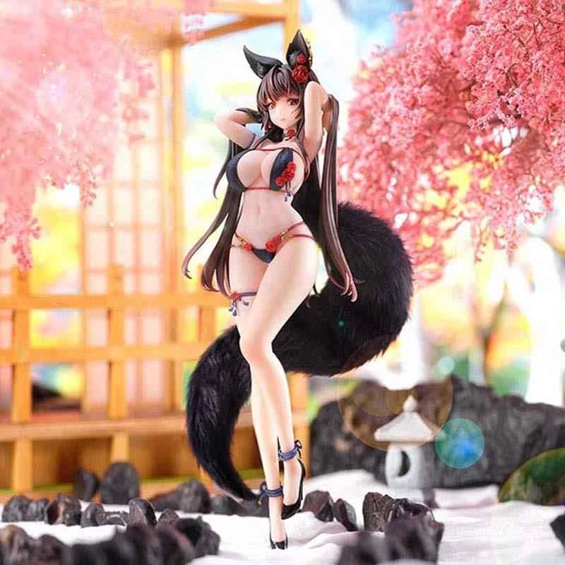 [In Stock] Bearpanda TACCO Original Artwork Rose Fox Girl Bara, Plush Tail & Tracking Eyes 1/6 Scale PVC Finished Product