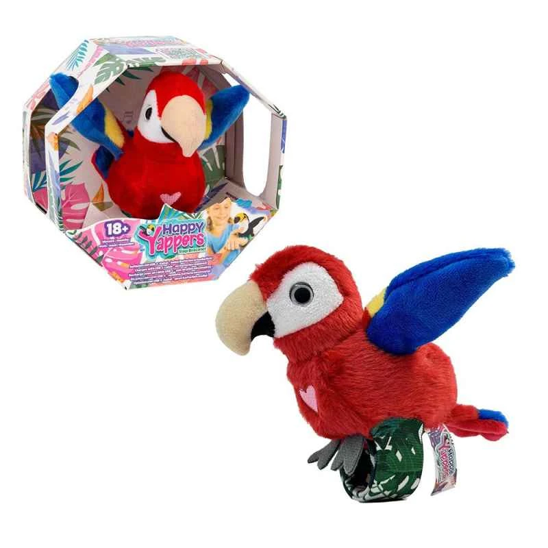 (Happy Yapper) Children's Interactive Sound Toy: Happy Little Red Parrot